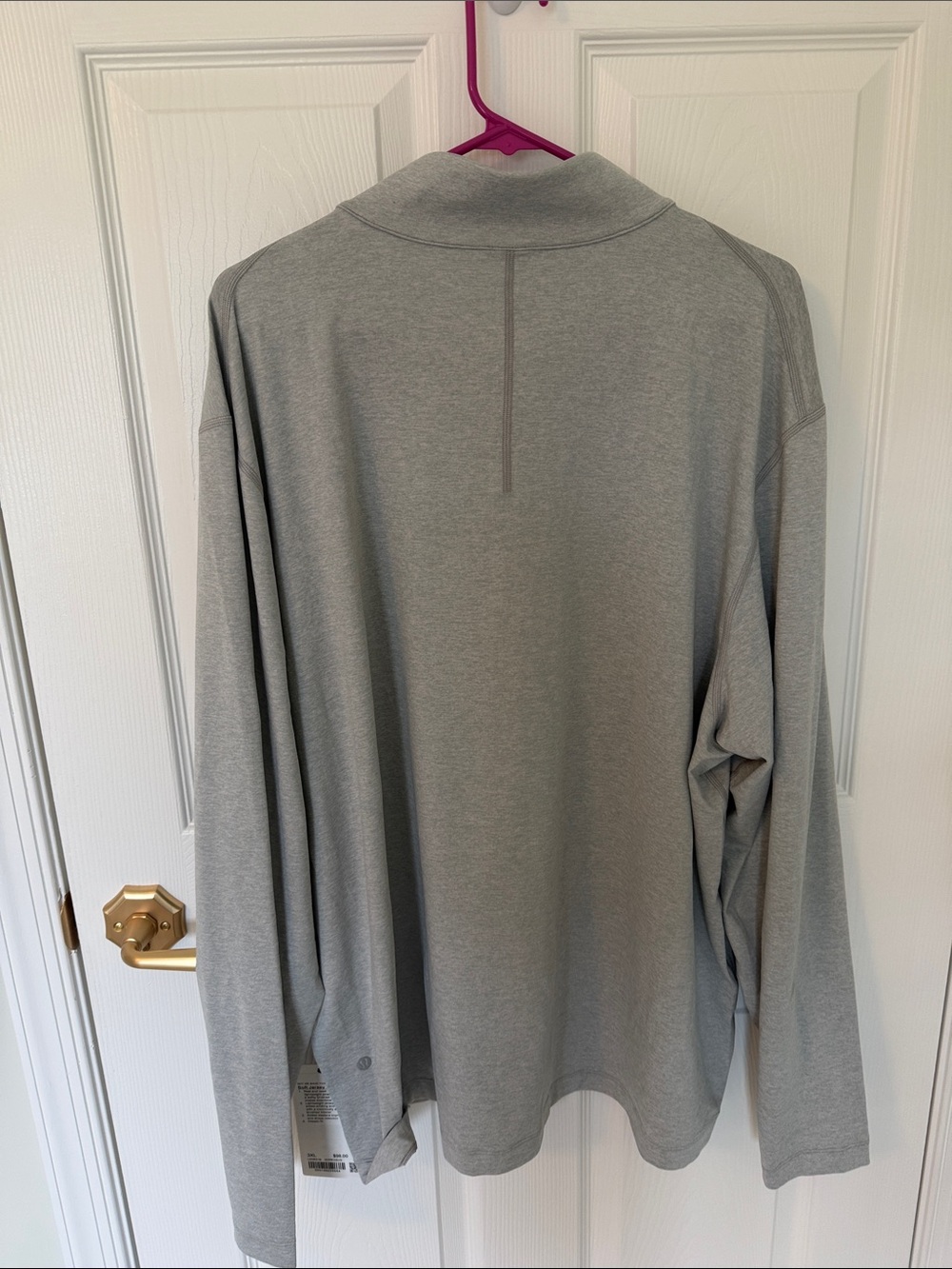 lululemon light gray mock-neck quarter-zip pullover - Picture 5 of 5